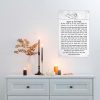 תמונת זכוכית אשת חיל - לבן שחור